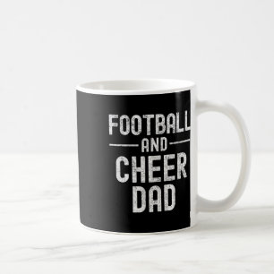 Footll And Cheer Dad Cheerleading Coffee Mug