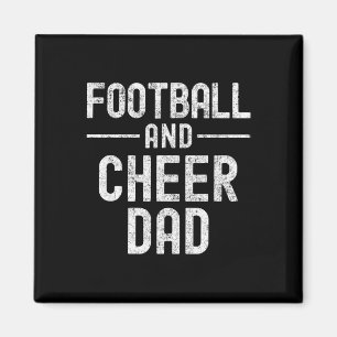 Footll And Cheer Dad Cheerleading Magnet