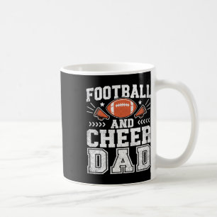 Footll And Cheer Dad Daddy Cheerleader Player Fath Coffee Mug