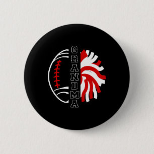 Footll And Cheer Grandma Cheerleading And Footll G 6 Cm Round Badge