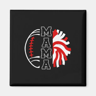 Footll And Cheer Mama Proud Footll And Cheerleadin Magnet