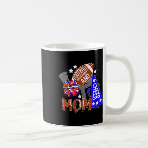 Footll And Cheer Mom Best Cheerleading And Footll Coffee Mug