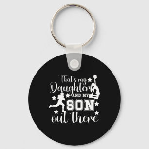Footll And Cheer Mom Proud Cheerleading And Footll Key Ring
