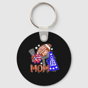 Footll And Cheer Mum Best Cheerleading And Footll Key Ring