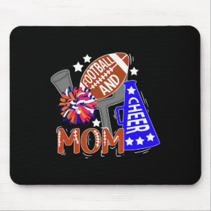 Footll And Cheer Mum Best Cheerleading And Footll Mouse Pad