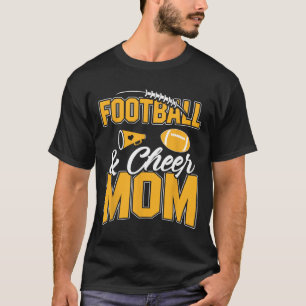 Footll And Cheer Mum Cheerleading Mother Footll _2 T-Shirt