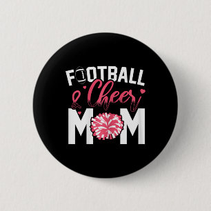 Footll And Cheer Mum Cheerleading Mother Footll _4 6 Cm Round Badge