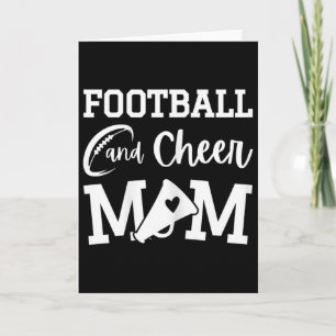 Footll And Cheer Mum Royal Blue Cheerleading Card