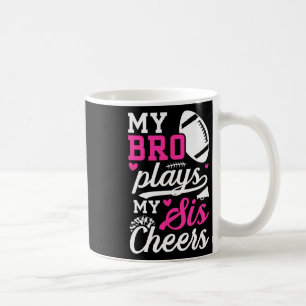 Footll And Cheer Sister Of Footll Player And Cheer Coffee Mug