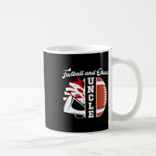 Footll And Cheer Uncle Of Cheerleader And Footll P Coffee Mug