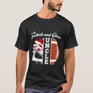 Footll And Cheer Uncle Of Cheerleader And Footll P T-Shirt