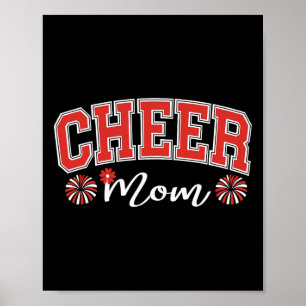 Footll Cheer Mum Game Day Cheerleading Proud Cheer Poster