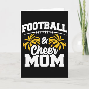 Footll Cheer Mum - High School Cheerleader - Cheer Card