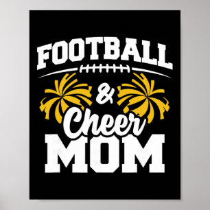 Footll Cheer Mum - High School Cheerleader - Cheer Poster