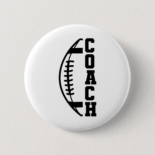 Footll Coach 1  6 Cm Round Badge (Front)