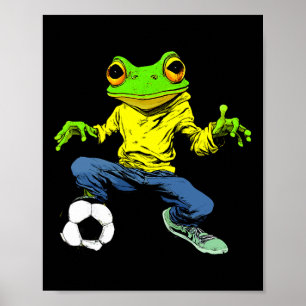Footll Frog Poster