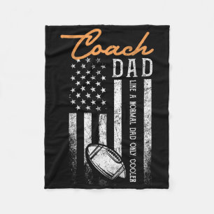 Footll Gameday Game Day Camo Flag Patriotic Usa Ca Fleece Blanket