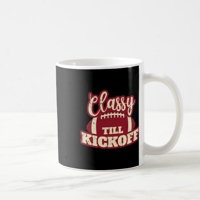 Footll Girl Gift Cly Till Kickoff Fall Footll Fan  Coffee Mug (Right)