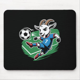 Footll Goat Striker Number 7 Kicking Soccer Ll Mouse Pad