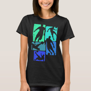 Footll Goat Striker Number 7 Kicking Soccer Ll T-Shirt