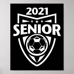 Footll Graduation Shirt Senior Soccer High School Poster