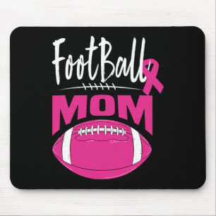 Footll Mum Breast Cancer Awareness Pink Ribbon Leo Mouse Pad