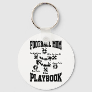 Footll Mum Playbook Footll Player Mama Sport Love Key Ring