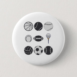 Footll Sell Soccer Volleyll Sketll Cricket Ll 6 Cm Round Badge