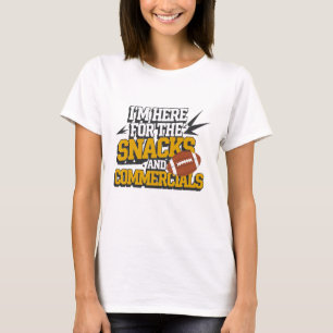 Footll Snacks And Commericals Kickoff Mens And Wom T-Shirt