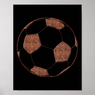 Footll Soccer Coffee Beans Poster