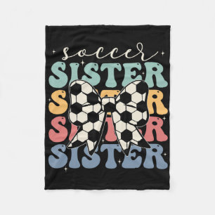 Footll Soccer Players Hand-drawn Retro Boys Men Fleece Blanket