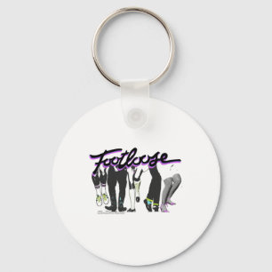 Footloose Dancing Feet Title Logo  Key Ring