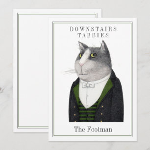 FOOTMAN CAT 5x7 Flat Card + Text