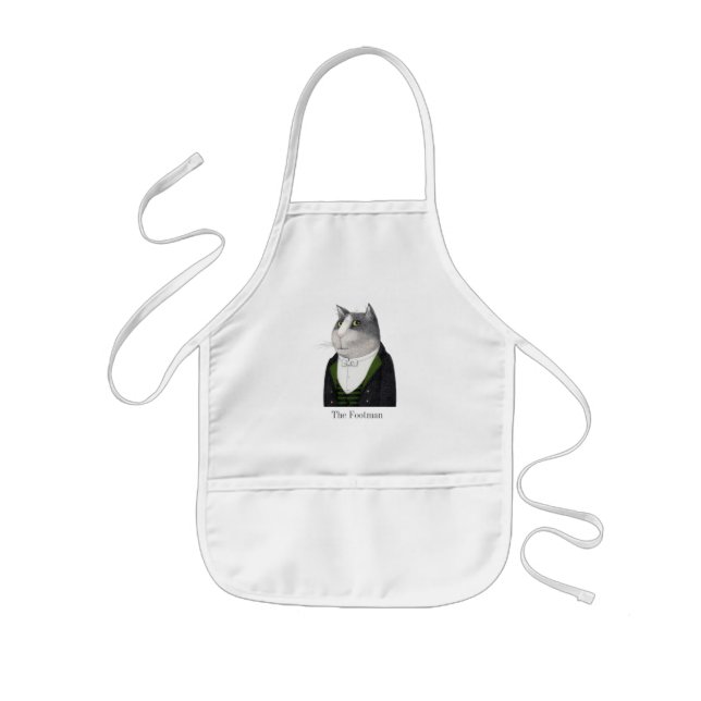 FOOTMAN CAT Kids' Apron (Front)