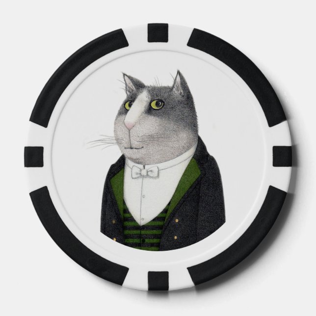 FOOTMAN CAT Poker Chips (Front)