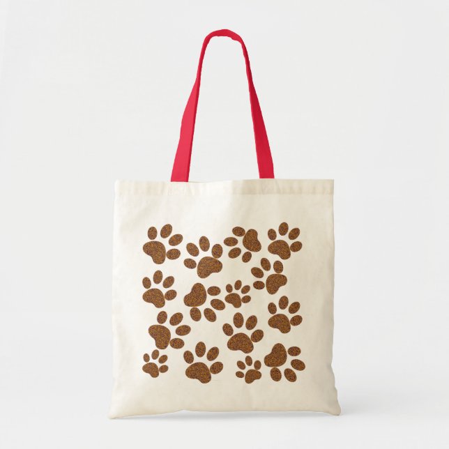 footprint dog tote bag (Front)