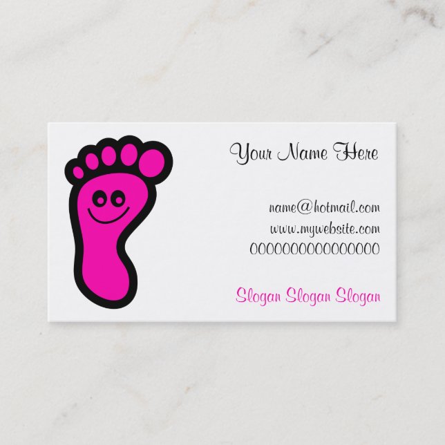 Footprint Icon Business Card (Front)