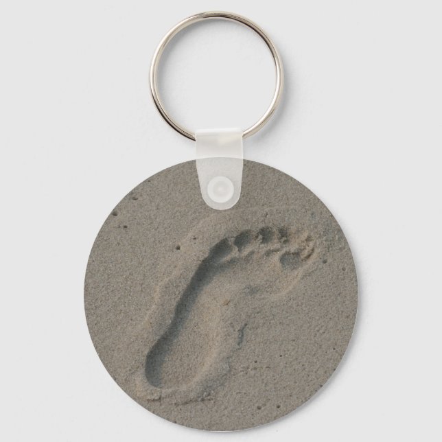 Footprint in the Sand Key Ring (Front)