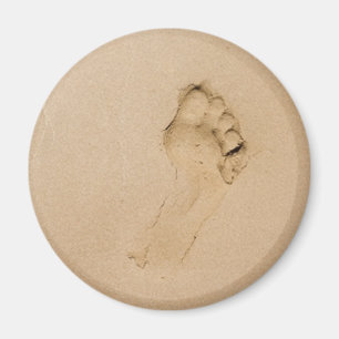 Footprint on the Beach Magnet