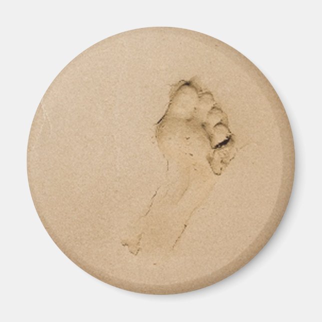 Footprint on the Beach Magnet (Front)