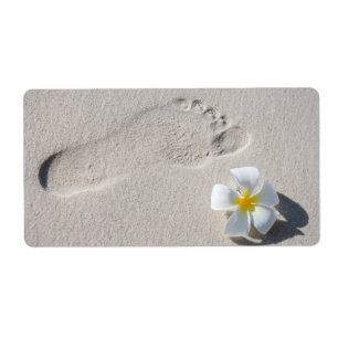 Footprint on the sand