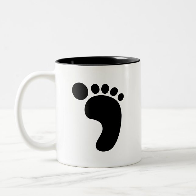 Footprint Pictogram Mug (Left)