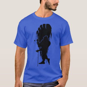 Footprint Playing Golf Silhouette T-Shirt