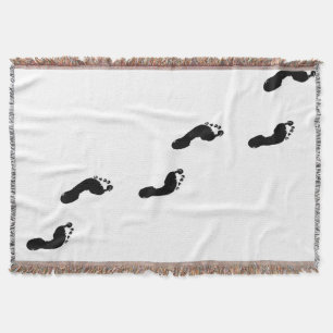 Footprint Throw Blanket