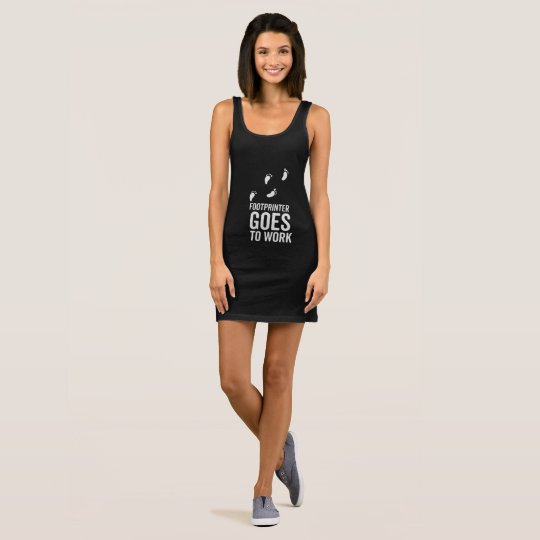 Footprinter goes to work sleeveless dress