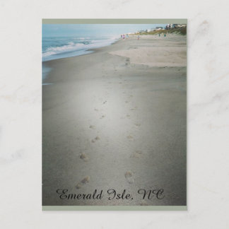 Footprints Along the Water's Edge Postcard