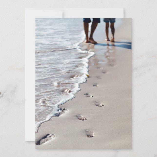 Footprints at beach (Front)