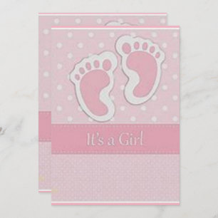 footprints baby shower card