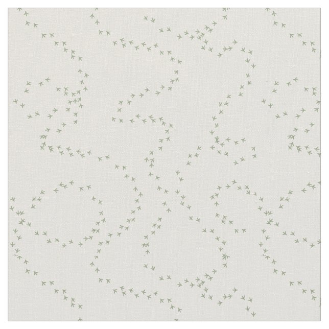 Footprints birds baby fabric (Close Up)