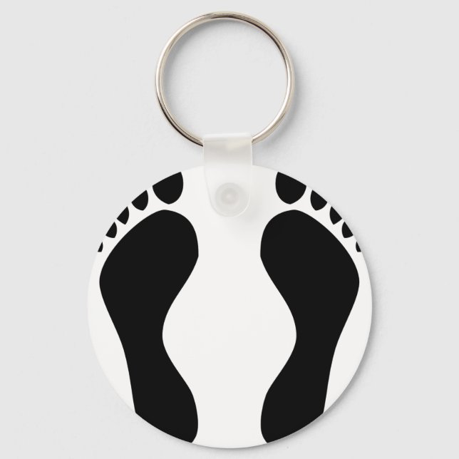 footprints feet key ring (Front)